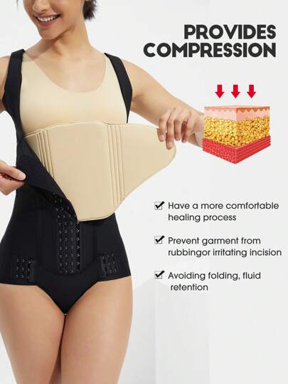 1pc Women Foam Board Flattening Tummy Control, Foam Backboard BBL Back Compression Abdominal Muscle Board, Fat Absorption Compression Board, Shapewear Accessory