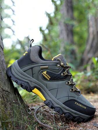 Men's Outdoor Shock-Absorbing Travel Hiking Shoes, Anti-Slip Desert Trekking Waterproof Sneakers