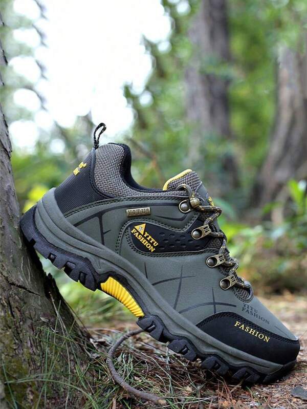 Men's Outdoor Shock-Absorbing Travel Hiking Shoes, Anti-Slip Desert Trekking Waterproof Sneakers