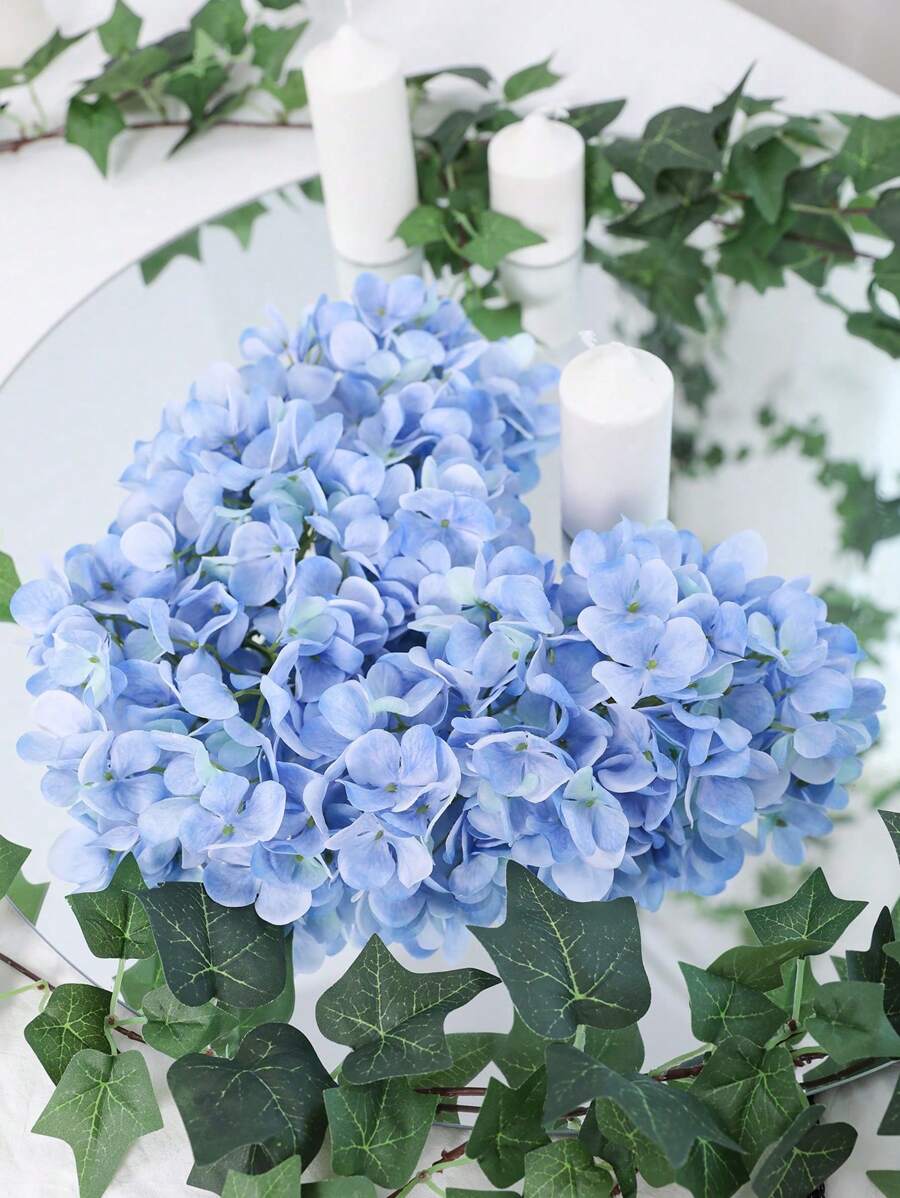 6pcs/12pcs/24pcs, 11.8in/30cm, Artificial Flower, Artificial Hydrangea Flower With Stems For DIY Party, Wedding, Home Decor, Tabletop Flower Bouquet - Multicolor - View 1