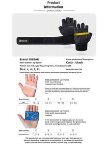 Fitness Weightlifting Gloves Breathable Workout Half Finger Gloves Anti-Slip Dumbbell Gloves Lengthen Wristband Wrist Support - A - View 2