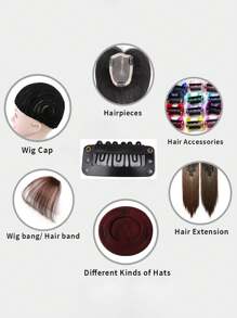 20/40 Pieces Hair Clips Hair Extensions Snap Clip For Women Metal Wig Comb Clips For Hair Extensions