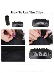 20/40 Pieces Hair Clips Hair Extensions Snap Clip For Women Metal Wig Comb Clips For Hair Extensions