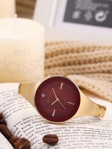 Anne Klein 女士 AK/2974BYGB 钻石点缀金色手镯表 - 紅色 - 查看 4