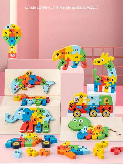 Bloques de construcción de rompecabezas 3D: ¡Una manera entretenida de promover el desarrollo cognitivo en los niños! Regalos de Navidad, Halloween y Acción de Gracias