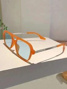 一副女士波西米亚风复古飞行员时尚眼镜，适合度假和日常佩戴，沙滩配饰，女士眼镜太阳镜基础款，秋冬季女士服装商务休闲礼物，撞色波西米亚风度假氛围，适合夏季海滩度假、户外活动和旅行 - 彩色 - 查看 21