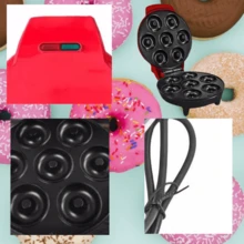 Electric 7 Hole Donut Making Machine With Surface - 彩色 - 查看 7