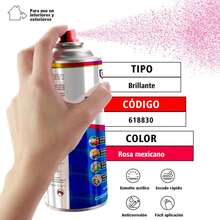 Pintura color rosa mexicano en aerosol - Multicolor - Ver 5