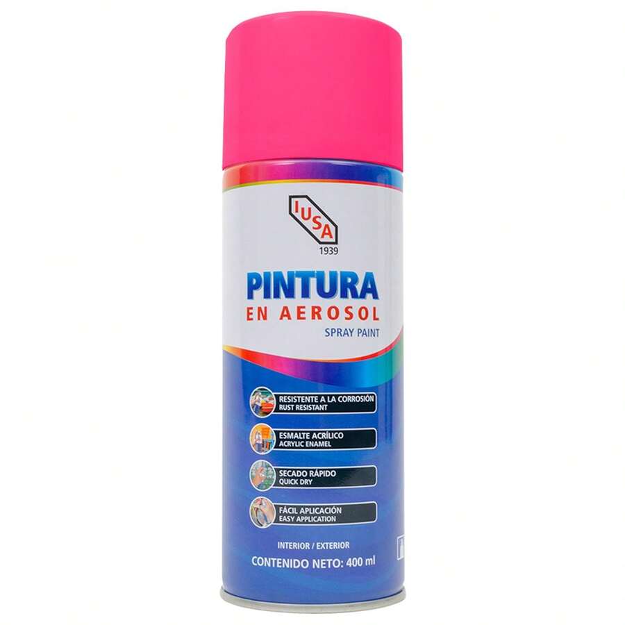 Pintura color rosa mexicano en aerosol - Multicolor - Ver 1