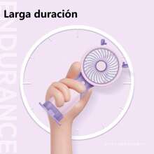 Portable Handheld Fan Small Cooling Fan USB Rechargeable Quiet Cooler Mini Handheld Fan - White - View 3
