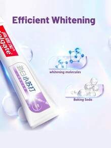 colgate Pasta de dientes blanqueadora con bicarbonato de sodio, sabor a menta norteamericana, blanqueamiento, suave y no abrasiva, espuma abundante, refrescante del aliento, alta pureza (120g/4.23 Oz) - Sabor a menta norteamericana - Ver 5