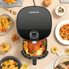 1pc 1500W 4L Air Fryer With Rapid Air Circulation, 30-Minute Timer, Knob Control, Adjustable Temperature, For Daily Cooking, Aigostar - EU F Type Plug(220-240V) - View 9