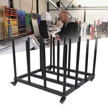 Movable Vinyl Storage Cart Steel Tube Multipurpose Stable Vinyl Roll Holder Storage Rack - Black - View 1