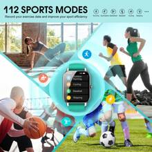 2.0'' Smart Watch Supports Women To Make/Answer Calls, Fitness Trackers With Step/ Calorie/ Tracker, IP67 Waterproof, 100+Exercise Mode, Body Temp Monitor, AI Voice Control, Suitable For Android IOS