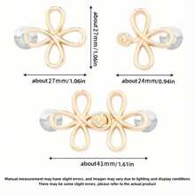 Set cataramă reglabilă pentru talie pentru pantaloni - Metal, nasture detașabil pentru blugi, fără cusătură, pentru strângerea taliei, închidere cu capsă ușor de fixat pentru haine - Alb
