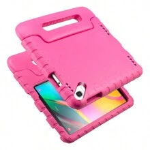 Compatible With Samsung Galaxy Tab A 10.1 Inch 2019(T510/T515) Tablet Case Shockproof Tablet Case Handle Stand Shockproof EVA Bumper Cover - Rose Red - View 7