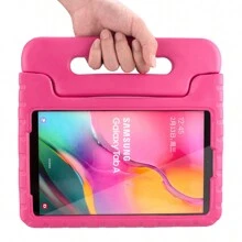 Compatible With Samsung Galaxy Tab A 10.1 Inch 2019(T510/T515) Tablet Case Shockproof Tablet Case Handle Stand Shockproof EVA Bumper Cover - Rose Red - View 8