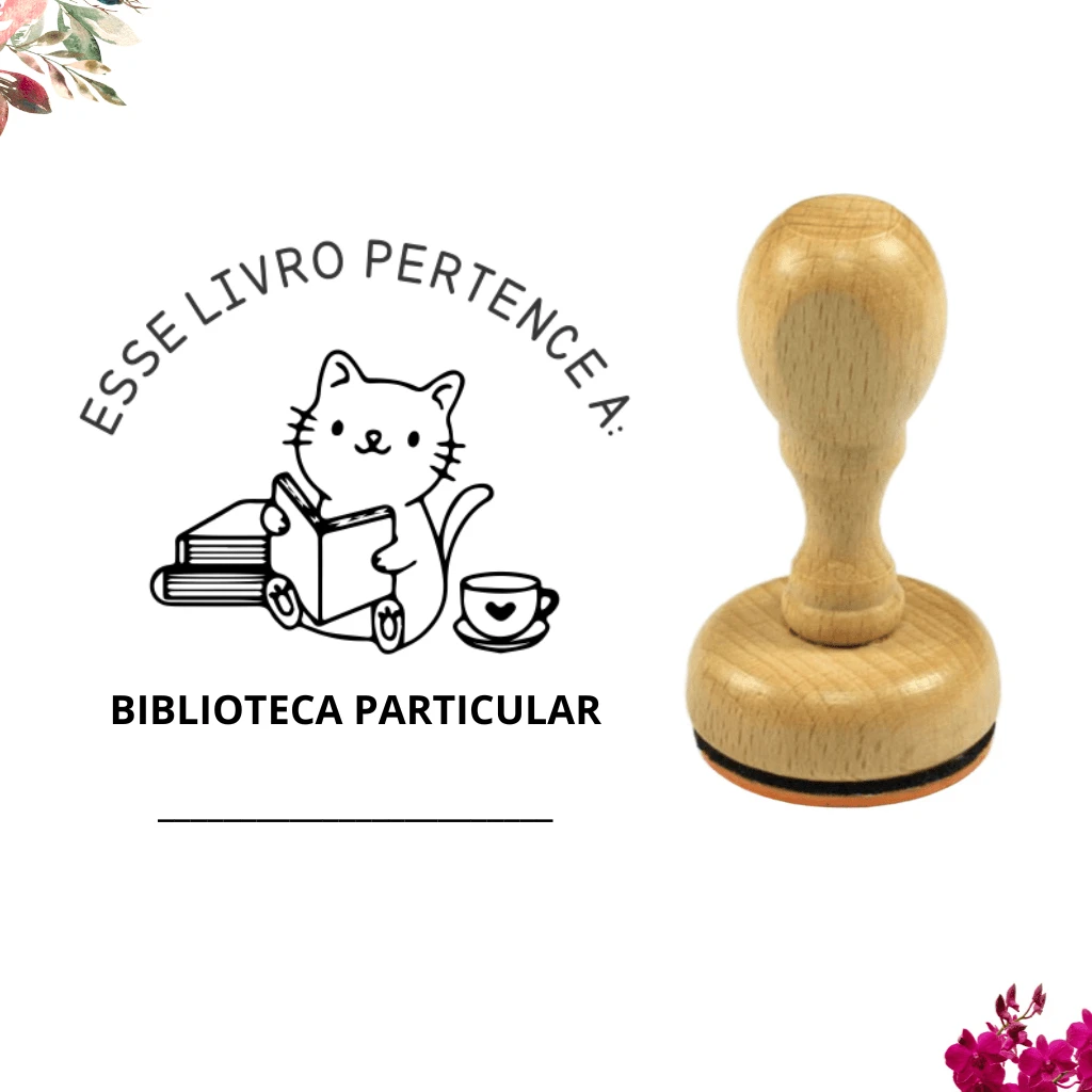 Book Stamp - Personalized + Ink Pad. - 均碼 - 查看 1