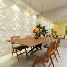 Kit 50 Placas  PVC 3D 25x25 - 3,12 metros quadrado Revestimento de Parede Decorativa