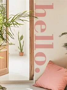 Letter Graphic Wall Sticker, Black Self Adhesive Wall Art Decal For Home Decor, Stickers, Wall Decal, Vinyl Decal For Home Decorations, Spring Decoration Items Refresh Your Home, Rama Decoration Stickers Gifts Birthday Graduation