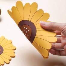 Sunflower Heat Resistant Placemat,Silicone Anti-Hot Bowl Pad Mat,Coaster For Home Kitchen Use