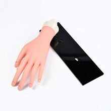 Nail Art Practice Hand Model With Adjustable Fingers, Bendable And Positionable Nail Polish Display Hand - Multicolor - View 6