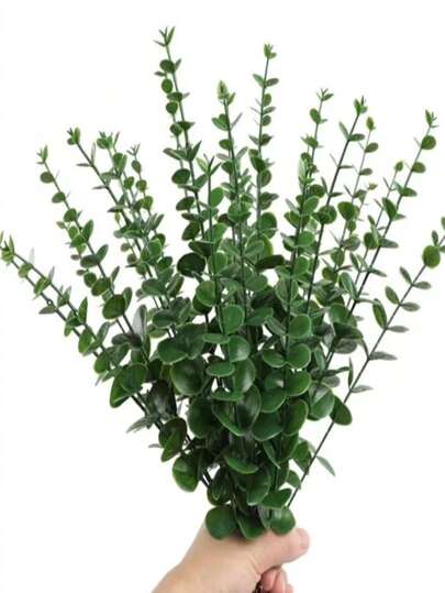 10pcs Artificial Decorative Plants, UV-Resistant Fake Greenery For Outdoor Home Decor, High-Quality Anti-Oxidation Boston Fern Realistic Touch Faux Plants For Kitchen/Room, Wall, Indoor/Outdoor Hanging Planter, Spring/Summer Garden Yard Decoration, Halloween Decor, Mother's Day, Valentine's Day Festival Decor,Garden Decor,Outdoor Plant,Gardening,Fake Flowers