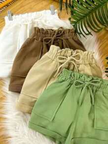 Women's Sweatshirt Shorts. - 綠色 - 查看 2
