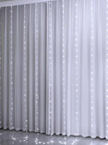 2 pièces 100/200/300 Guirlandes Lumineuses de Rideau avec 8 Modes, Alimentées par USB avec Télécommande, Guirlandes Lumineuses Féeriques Idéales pour Mariage, Noël et Décoration de Fête à la Maison