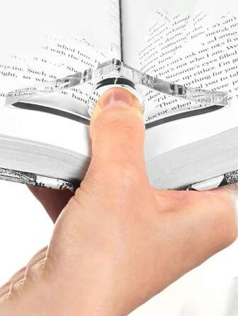 1pc Coffee Companion, Thumb Press Bookmark With Book Press, Thumb Page Clip With Book Press Reading Assistant, Say Goodbye,School Supplies,Back To School