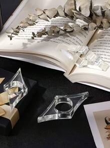 1 件透明亚克力拇指书签方便小创意书本扩展器，学校用品，返校