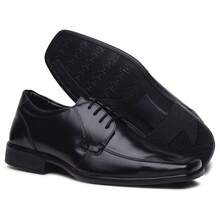 Men's Elegant, Comfortable, Soft, Casual, Luxurious Dress Shoe Kit + Wallet, Watch And Socks - màu đen - Xem 6