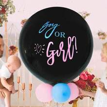3pcs 36-Inch Gender Reveal Printed Balloons For Party Decoration - Multicolor - View 10