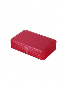 Luxury Leather Jewelry Box, Jewelry Organizer, Ring Box. Retro PU Leather Jewelry Box For Women, For Storing Earrings, Necklaces, Rings, Bracelets, Watches And Other Accessories, Perfect Mother's Day Gift Back To School