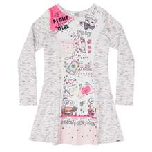 Long Sleeve Dress For Girls - 白色 - 查看 2