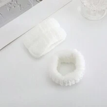 1pc Headband/Wristband Set, High Elasticity & French-Style High Headband, Gentle Cloud & Chic Style Design For Outdoor, Washing Face Or Bathroom Use Home Bathroom Decor Summer Back To School