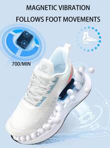 TECTOP Scarpe da running da donna sportive, traspiranti, antiscivolo, resistenti all'usura con effetto luminescente per la notte