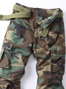 AKARMY Men's Casual Cargo Pants  BDU Camo Pants Combat Work Pants With 8 Pockets Outdoor Hiking Pants Multi-Pockets Pants (No Belt) - BDU Camo - 查看 4