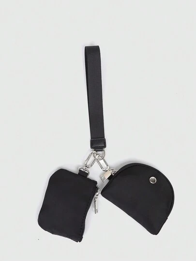 Multifunction Color Block Fashion Women Wrist Bag Portable Malist Card Holder Small Case Wallet With With Strap Gifts For Women Wallet Mini Wallet Purse Wallet Wristlet Wallet Coin Wallet Travel Wallet