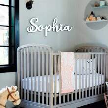 Autocollant mural personnalisé avec nom pour la chambre d'enfant, décoration de fête d'anniversaire, lettre d'alphabet en bois personnalisée pour la chambre de bébé. 1 pièce ornementale, raffinée, élégante, vintage, contractée sur mesure, personnalisée, cadeau unique idéal pour lui, elle, petit ami, petite amie, papa, maman, famille, amis pour les anniversaires, la Saint-Valentin, la fête des mères, la fête des enfants, les anniversaires, la fête des pères, les remises de diplômes, les mariages, le nouvel an, la chambre, le salon, la salle à manger, le salon de thé, la Saint-Valentin, la décoration de la Saint-Valentin - Tabac - Voir 11