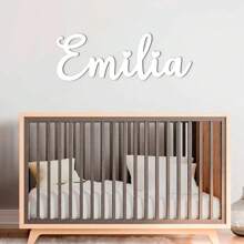 Autocollant mural personnalisé avec nom pour la chambre d'enfant, décoration de fête d'anniversaire, lettre d'alphabet en bois personnalisée pour la chambre de bébé. 1 pièce ornementale, raffinée, élégante, vintage, contractée sur mesure, personnalisée, cadeau unique idéal pour lui, elle, petit ami, petite amie, papa, maman, famille, amis pour les anniversaires, la Saint-Valentin, la fête des mères, la fête des enfants, les anniversaires, la fête des pères, les remises de diplômes, les mariages, le nouvel an, la chambre, le salon, la salle à manger, le salon de thé, la Saint-Valentin, la décoration de la Saint-Valentin - Tabac - Voir 10