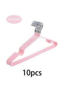 5/10 perchas para ropa con diseño antideslizante, 5 perchas metálicas para pantalones, perchas sin rastro, perchas resistentes y duraderas para abrigos de alta resistencia, almacenamiento y organización de ropa para el hogar, dormitorio, baño - Beis - Ver 14