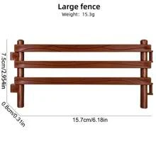 10 pezzi Set di accessori di recinzione, pannelli di recinzione assortiti per stalla, pascolo o fattoria, giocattoli in plastica a forma di recinto per animali, cavalli, regalo educativo, giocattoli da configurare per la decorazione della stanza, regali di Natale, blocchi colorati, giocattoli per bambini, giocattoli per cavalli, giocattoli per bambini piccoli, giocattoli per animali da fattoria, giocattoli per bambini cavalli, giocattoli per animali da fattoria - Multicolore - Visualizzare 9