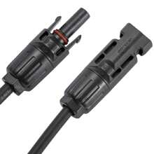 MC4 Plug Connector For Solar System Cables | Male And Female | Kaztec - Negro - Ver 4