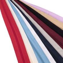 1 套 = 4.5 米拉链 + 10 个塑料拉链头，彩色尼龙 #3 拉链，带 10 个匹配的塑料拉链头，1 套/5 套，适用于服装、纺织品、箱包 - 多種顏色 - 查看 5