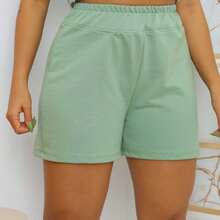 Women's High-Rise Bermuda Shorts! Ideal For Those Looking For Comfort Without Sacrificing Elegance - Mint Green - View 1