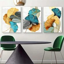 Khung 3 Tấm Canvas Trừu Tượng Poster Xanh Dương Xanh Lá Cây Vàng Vàng Bạch Quả Tranh Treo Tường Nghệ Thuật Tranh In Canvas Lá Cây Vàng Xanh Lá Cây Nghệ Thuật Treo Tường Bắc Âu Tác Phẩm Nghệ Thuật Hiện Đại Quà Tặng Lý Tưởng Cho Phòng Khách Phòng Ngủ Trang Trí Nhà Cửa - Nhiều màu - Xem 6