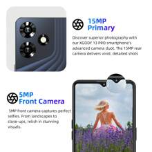 XGODY 6.6" New Unlocked 16GB Android Smartphone Mobile Smart Phone Dual SIM Quad Core - Black - View 7