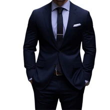 Men's Slim Suit Italian Cut Luxury Stylish (Pants And Blazer) - 查看 2