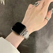 New Luxury Faux Leather Watch Band Compatible With 38/40/41/42/44/45/49mm Strap For Ultra/SE/8/7/6/5/4/3/2/1